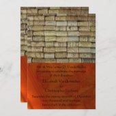 Einladung zur Hochzeit von Wine Cork (Vorne/Hinten)