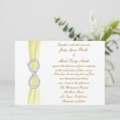 Einladung zur Hochzeit von Yellow Diamond Infinity (Stehend Vorderseite)