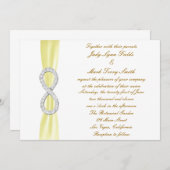 Einladung zur Hochzeit von Yellow Diamond Infinity (Vorne/Hinten)