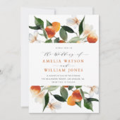 Einladung zur Hochzeit von Zitrusfrüchten (Vorderseite)