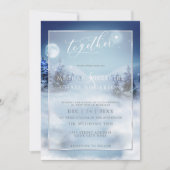 Einladung zur Hochzeit | Watercolor Winter Wonderl (Vorderseite)