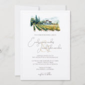 Einladung zur Hochzeit - Weinberg im Wasser (Vorderseite)