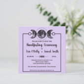 Einladung zur Hochzeit Wicca Pagan Celtic (Stehend Vorderseite)