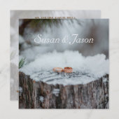 Einladung zur Hochzeit - Winterhochzeit (Vorne/Hinten)