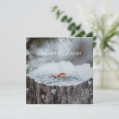 Einladung zur Hochzeit - Winterhochzeit (Stehend Vorderseite)