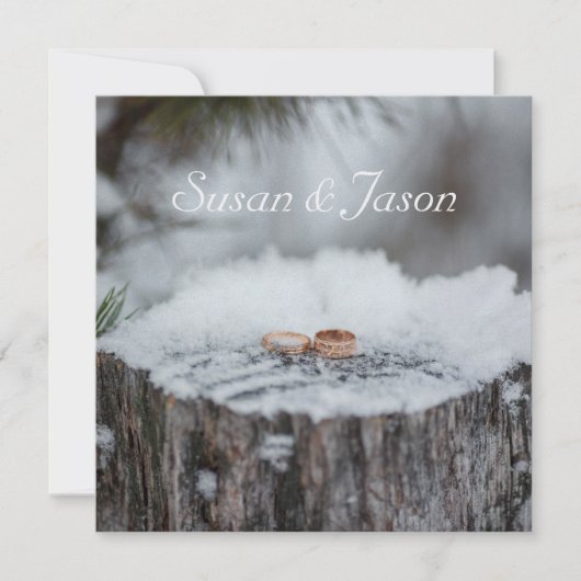 Einladung zur Hochzeit - Winterhochzeit (Vorderseite)