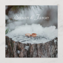 Einladung zur Hochzeit - Winterhochzeit