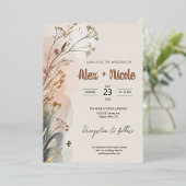 Einladung zur Hochzeit - Wispy-Blume (Stehend vorne)