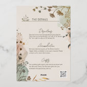 Einladung zur Hochzeit - Wispy-Blume (Rückseite)