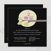 Einladung zur Hochzeitnachtsausstellung Niedliche  (Vorne/Hinten)