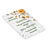 Einladung zur Hochzeitsankündigung Postkarte Magnet (Rechte Seite)