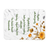 Einladung zur Hochzeitsankündigung Postkarte Magnet (Horizontal)