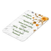 Einladung zur Hochzeitsankündigung Postkarte Magnet (Linke Seite)