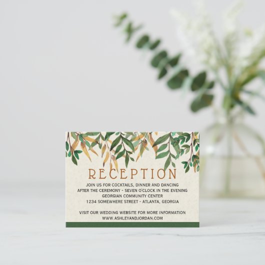 Einladung zur Hochzeitsempfehlung (Stehend Vorderseite)