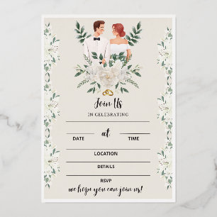 Einladung zur Hochzeitsempfehlung, Blumenladen Kar