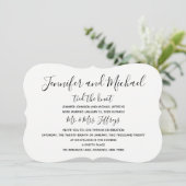 Einladung zur Hochzeitsempfehlung - den Knoten zug (Stehend Vorderseite)