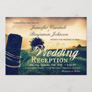 Einladung zur Hochzeitsempfehlung für den Country