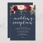 Einladung zur Hochzeitsempfehlung für die Hochzeit (Vorne/Hinten)