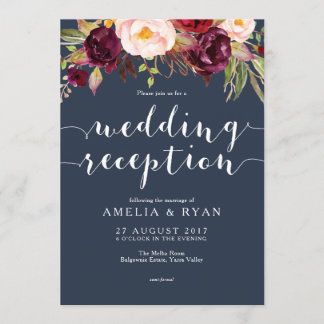Einladung zur Hochzeitsempfehlung für die Hochzeit