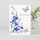 Einladung zur Hochzeitsempfehlung Tropical Beach (Stehend Vorderseite)