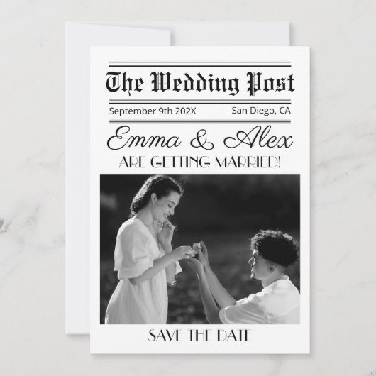 Einladung zur Hochzeitseröffnungsfeier (Vorderseite)