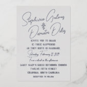 Einladung zur Hochzeitsfeier (Vorderseite)