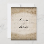 Einladung zur Hochzeitsfeier (Rückseite)