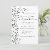 Einladung zur Hochzeitsfeier (Stehend Vorderseite)