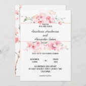 Einladung zur Hochzeitsfeier. (Vorne/Hinten)