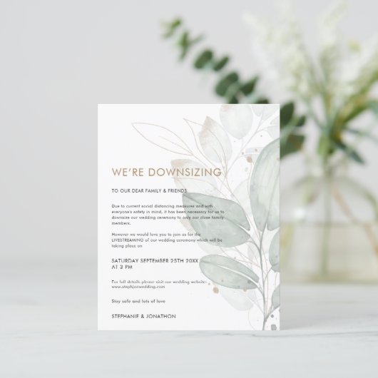 Einladung zur Hochzeitsfeier (Stehend Vorderseite)