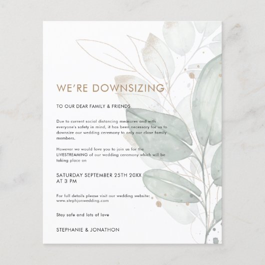 Einladung zur Hochzeitsfeier (Vorderseite)