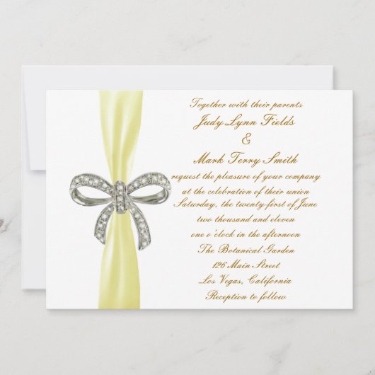 Einladung zur Hochzeitsfeier (Vorderseite)