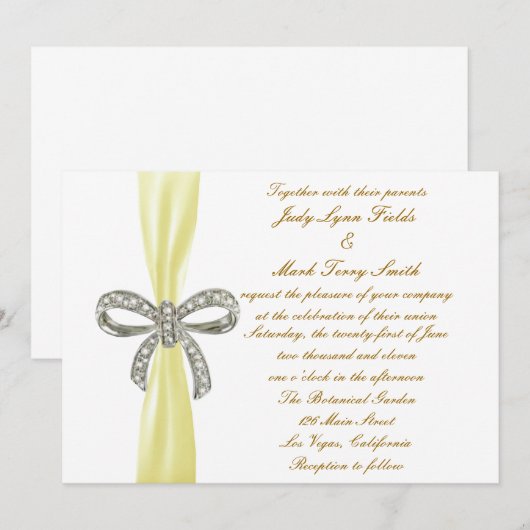 Einladung zur Hochzeitsfeier (Vorne/Hinten)