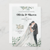 Einladung zur Hochzeitsfeier (Vorne/Hinten)