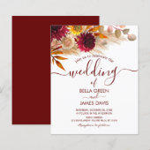 Einladung zur Hochzeitsfeier (Vorne/Hinten)