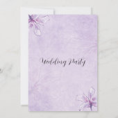 Einladung zur Hochzeitsfeier (Rückseite)