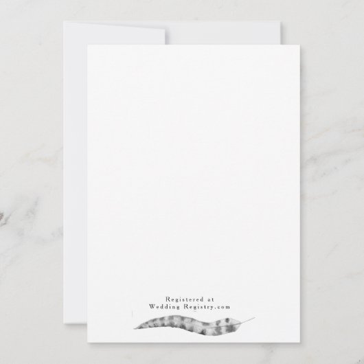 Einladung zur Hochzeitsfeier (Rückseite)