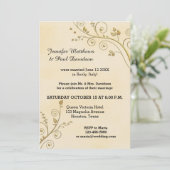 Einladung zur Hochzeitsfeier (Stehend Vorderseite)