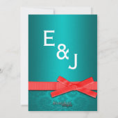 Einladung zur Hochzeitsfeier (Rückseite)