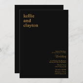 Einladung zur Hochzeitsfeier (Vorne/Hinten)