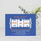 Einladung zur Hochzeitsfeier (Stehend Vorderseite)