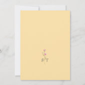 Einladung zur Hochzeitsfeier (Rückseite)