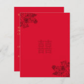 Einladung zur Hochzeitsfeier (Vorne/Hinten)