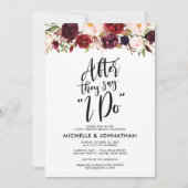 Einladung zur Hochzeitsfeier (Vorderseite)