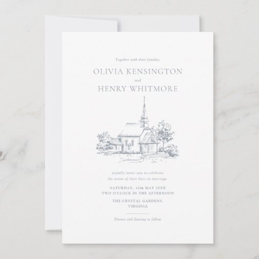 Einladung zur Hochzeitsfeier (Vorderseite)