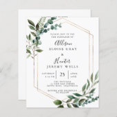 Einladung zur Hochzeitsfeier (Vorne/Hinten)