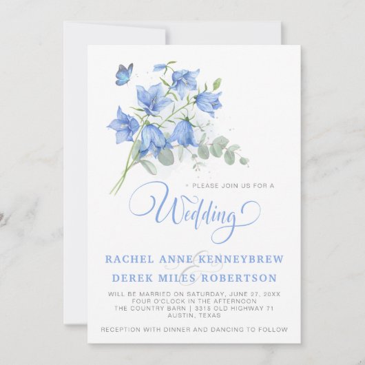 Einladung zur Hochzeitsfeier (Vorderseite)