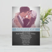 Einladung zur Hochzeitsfeier (Stehend Vorderseite)