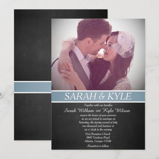 Einladung zur Hochzeitsfeier (Vorne/Hinten)