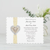 Einladung zur Hochzeitsfeier (Stehend Vorderseite)